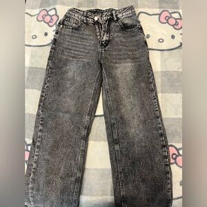 SHEIN Charcoal Black Denim Jeans